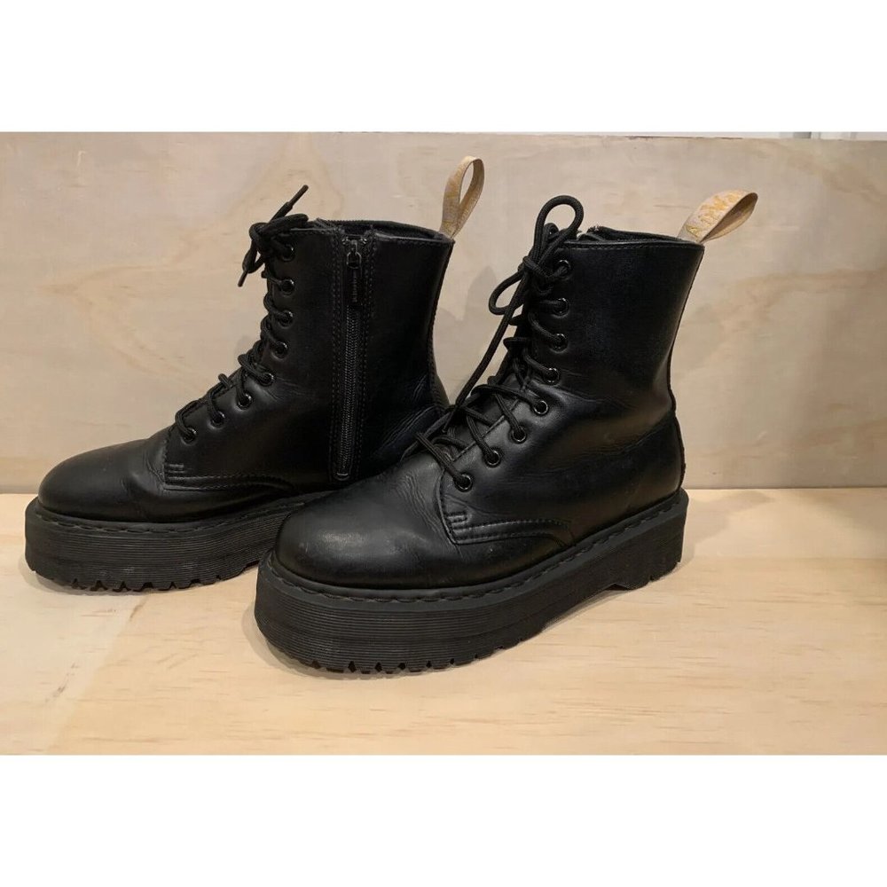 Dr. Martens Vegan Jadon II MONO Platform Boots US Men 9 Women 10 EU 42 Black
